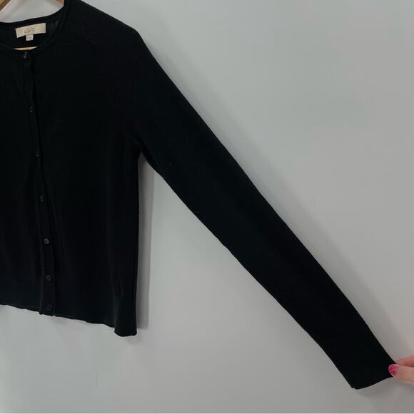 Loft Signature Cardigan Wool Blend Soft Button Front Sweater Size S Lightweight - Picture 4 of 9